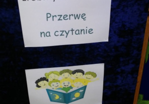 Ogłoszenie przerwa na czytanie