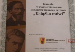 Dyplom laureatki konkursu - Marii Felakowskiej