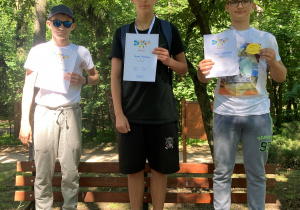 Zwycięzcy biegów - klasy siódme i ósme