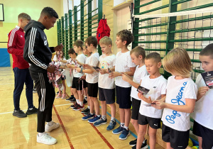 Trening z zawodnikami ŁKS - u