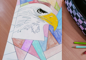 Praca orła matematyczne figury geometryczne.