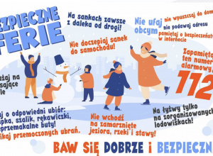Bezpieczne ferie - Pamiętajcie o zasadach!