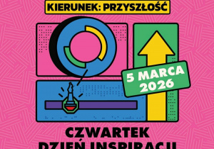 Plakat promujący Future Up! Fest- jest na nim data i sponsorzy.