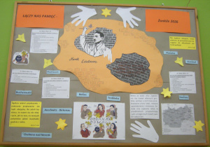 Tablica informacyjna o Gettcie Warszawskim i Marku Edelmanie